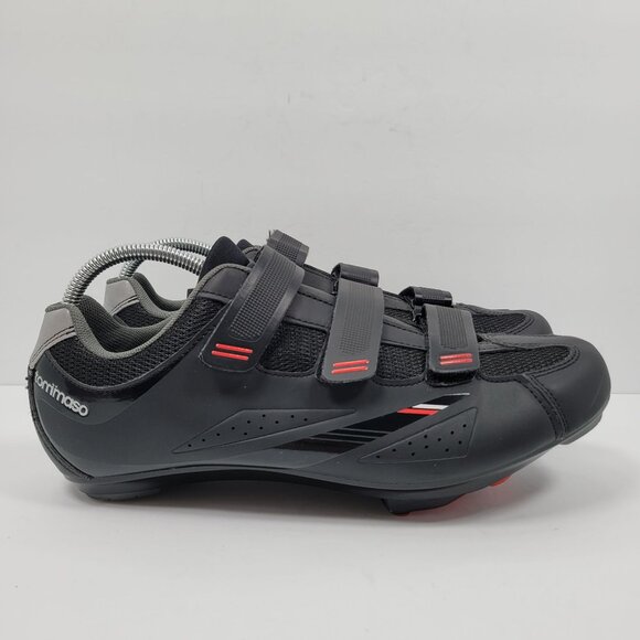 Tommaso Strada 100 Men's Black Cycling Cleats US Size 12 - Picture 1 of 8